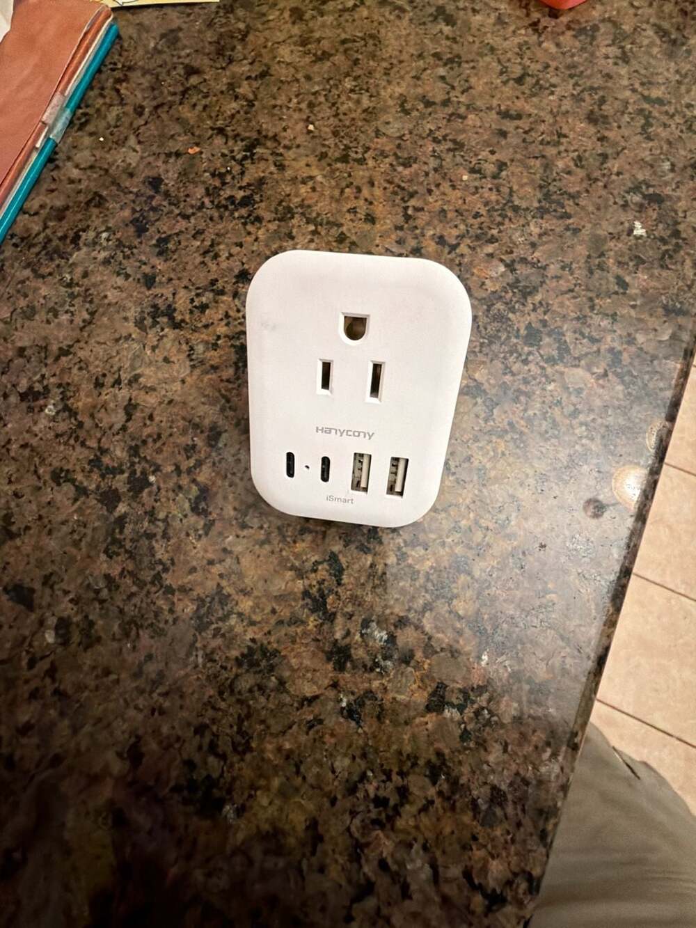 Hanycony EU to US Plug Adapter Wall Charger with USB Ports